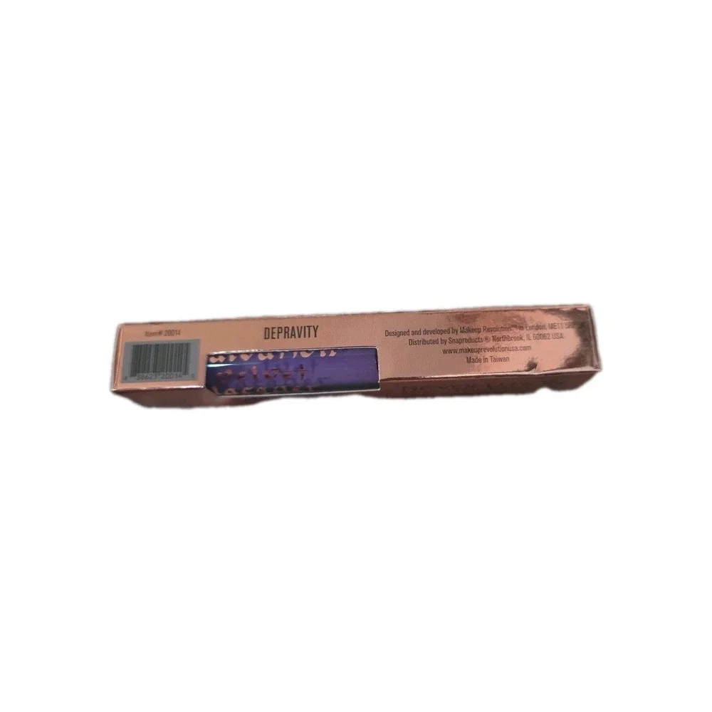 Revolution Salvation Velvet Lip Lacquer - Depravity Purple New In Box 0.06 Fl Oz